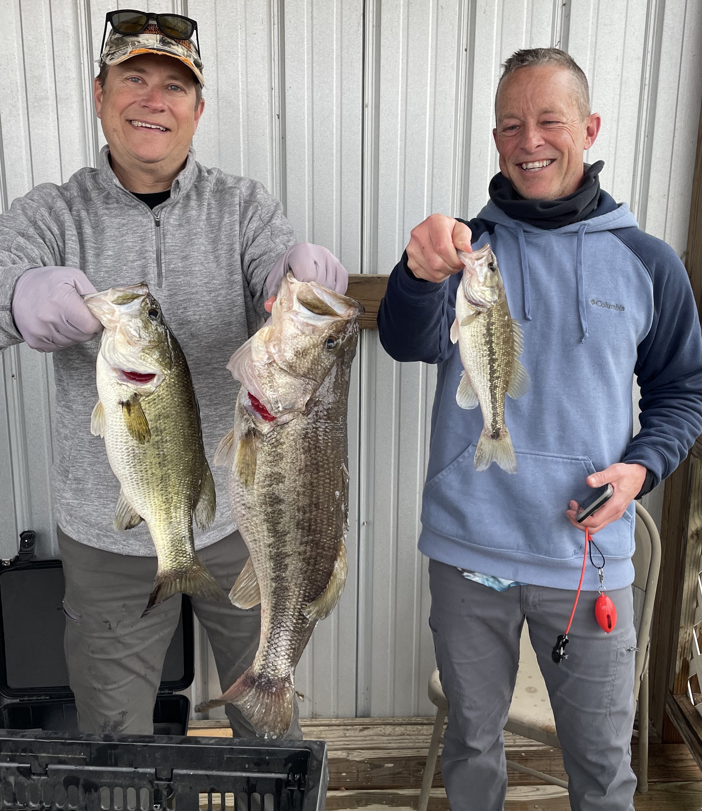 Rudy and Kirk with 2nd Place and Big Bass at Lake Palestine with 13.01 total weight with a 9.31 lb kicker!!