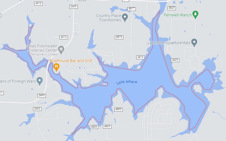 Click to see results from Lake Athens